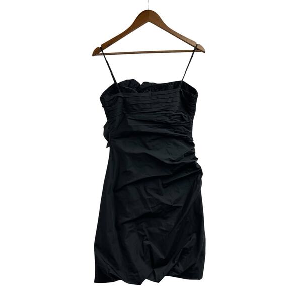 BCBG MAXAZRIA Little Black Party Dress Spaghetti Strap Vintage Size 6 - Picture 1 of 8